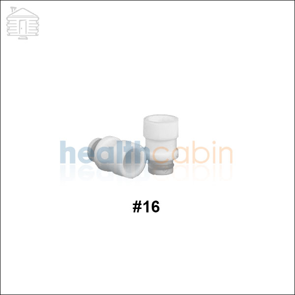 #16 Teflon White 510 Drip Tip
